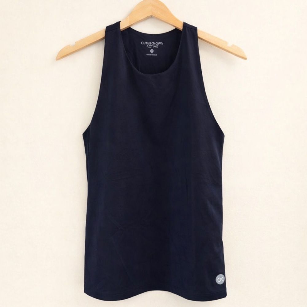 Outerknown OK Active Tank Black UPF 50+ Shelf Bra